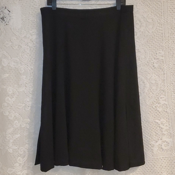 VTG designer Escada Hip Pleat black skirt sz 44 - Picture 2 of 12